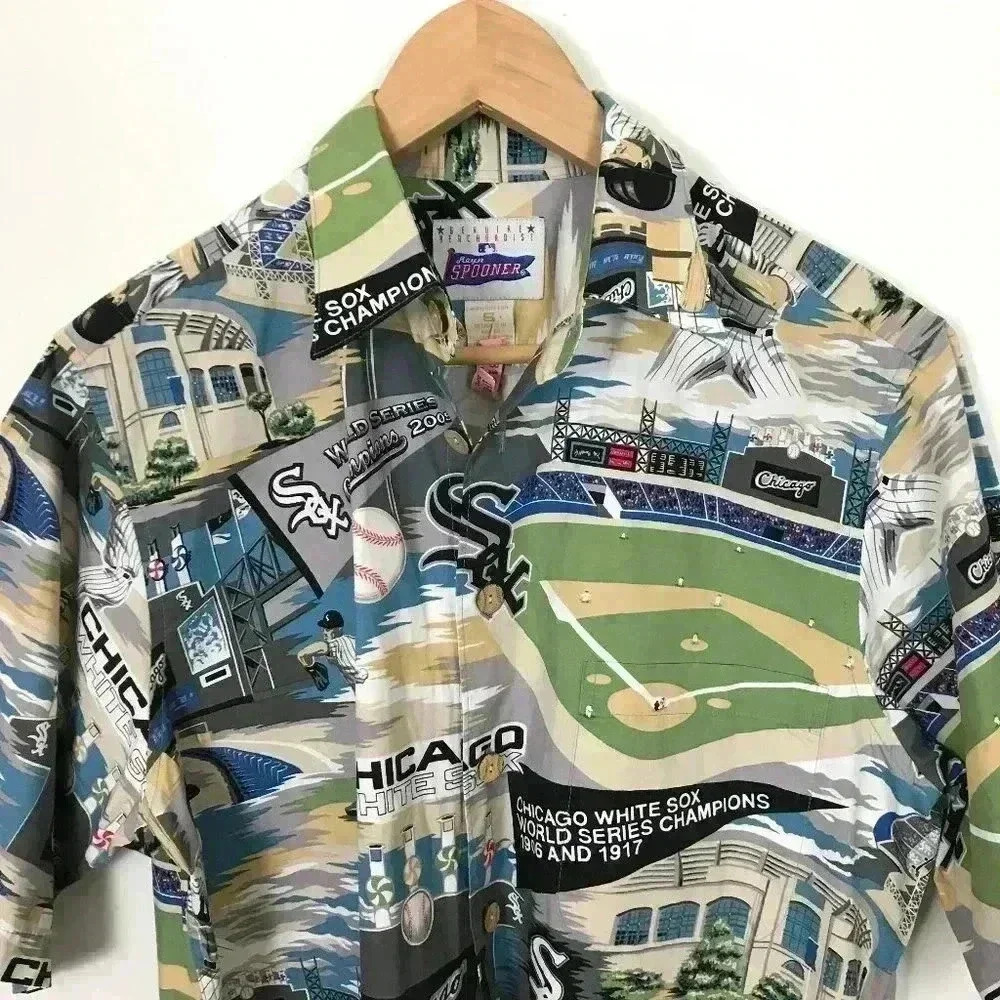 Reyn Spooner MLB Chicago White Sox Button S Shirt